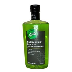 Irish Spring Signature For Men 3-in-1 Body Hair Face Wash 15 oz Discontinued